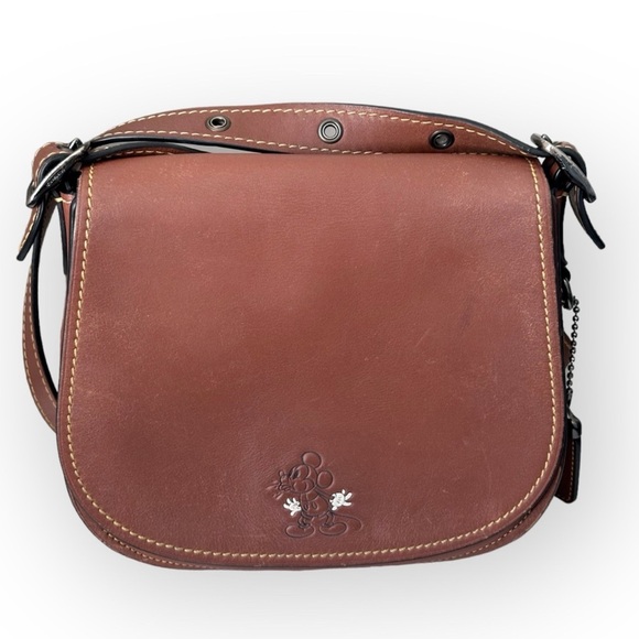 Coach X Disney Mickey Mouse 75th Anniversary 1941 Saddle Bag Limited Edition - Picture 2 of 11